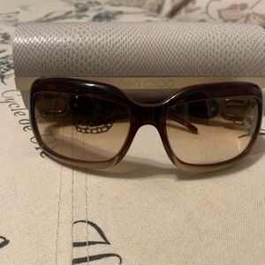 Jimmy Choo Tortoise Shell Sunglasses